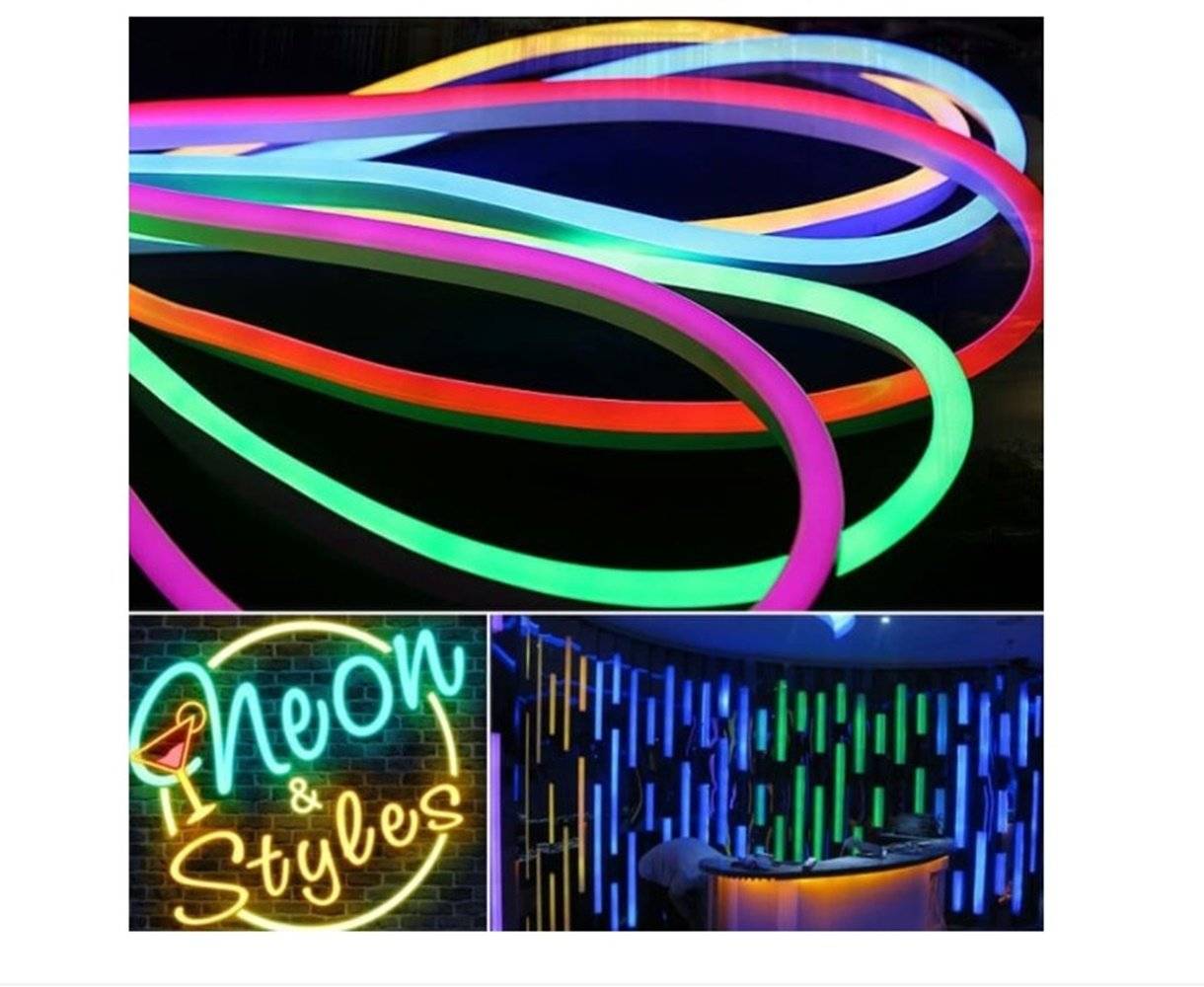 Banda Led Neon Flex 5 metri, 24V albastru BMG