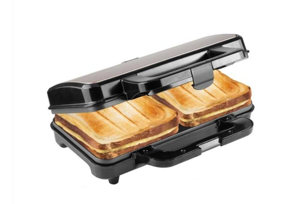 Bestron ASM90XLSAT – Sandwich Maker XL - PRODUS RESIGILAT, FARA URME DE UTILIZARE, DAR CU UN DEFECT VIZIBIL (VEZI FOTO)