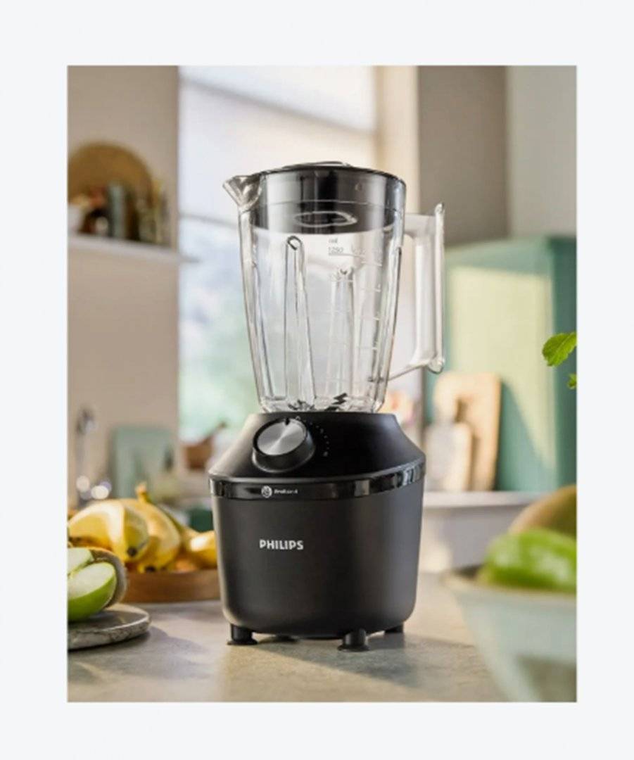 Blender Philips Seria 3000 HR2291/41 ProBlend Crush Tech, 600 W, Vas din sticlă 2 L, Negru (Produs in stare buna fara urme de utilizare, ambalaj in stare buna)