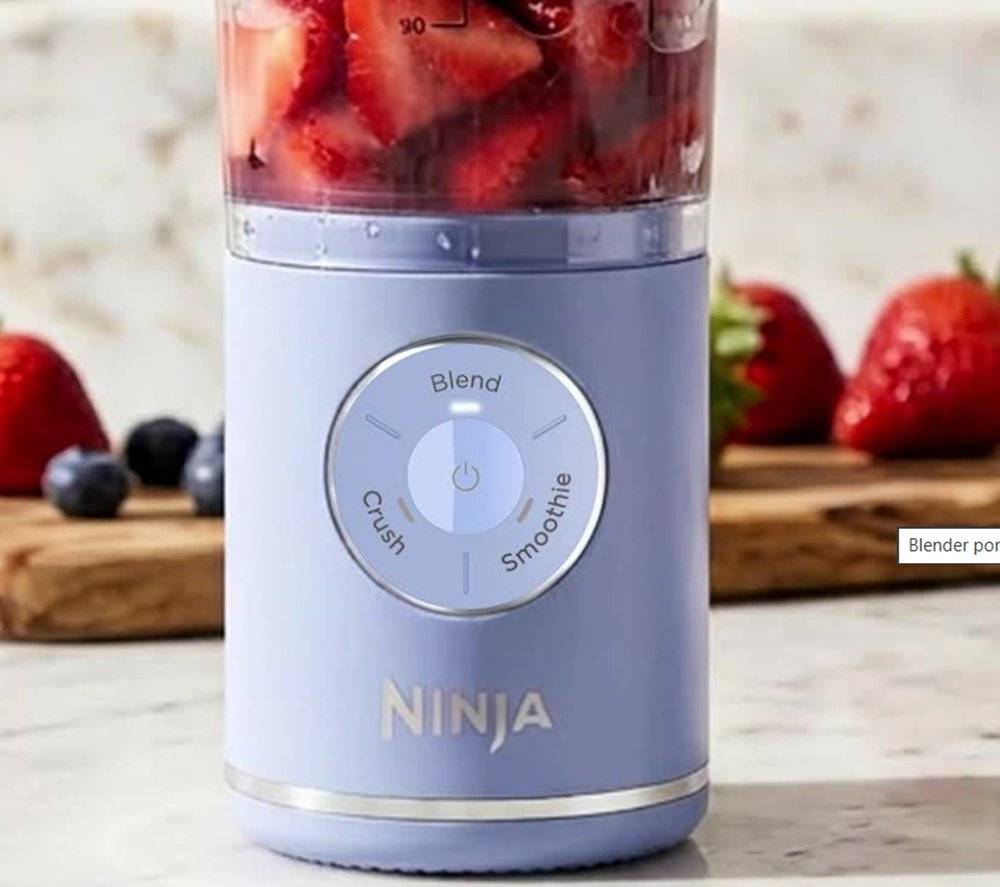 Blender portabil Ninja Blast Max E491421 , 570 ml, 3 functii, Mov (Produs resigilat, recipient cu spartura - vezi poze)