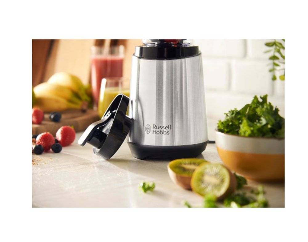 Blender Russell Hobbs 23472-56, recipient 600 ml, 300 W, otel inoxidabil, gri (Produs fara urme de utilizare, ambalaj in stare buna)