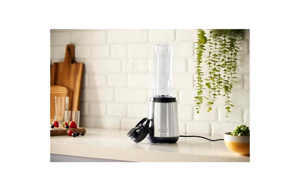 Blender Russell Hobbs 23472-56, recipient 600 ml, 300 W, otel inoxidabil, gri (Produs fara urme de utilizare, ambalaj in stare buna)
