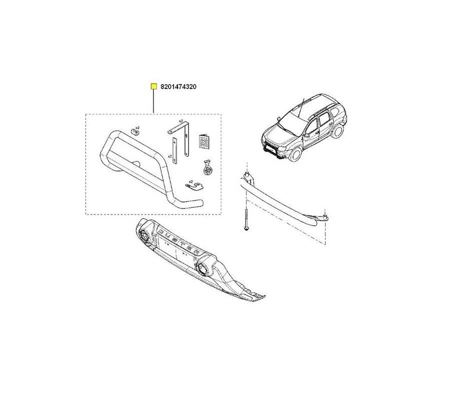Bullbar OEM Dacia Duster 10-17