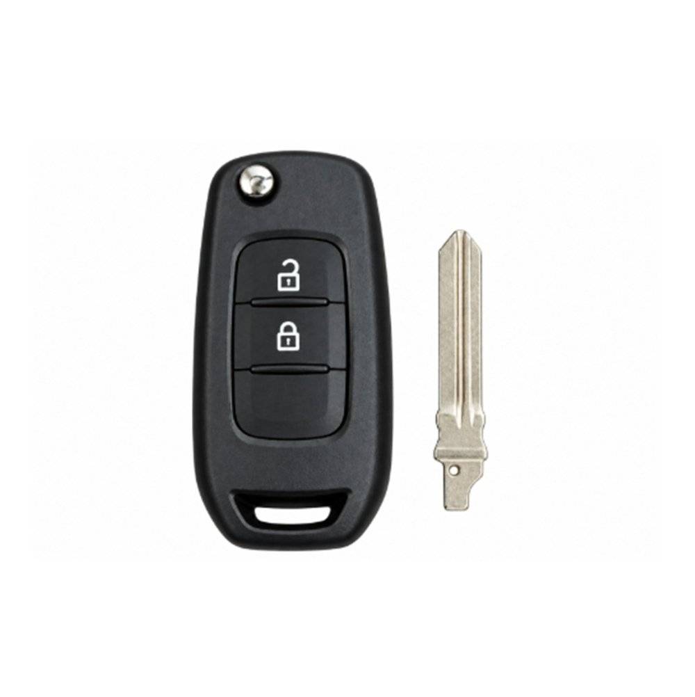 Carcasa telecomanda briceag neagra 3 butoane 2 lamele Dacia Logan MCV Sandero Duster