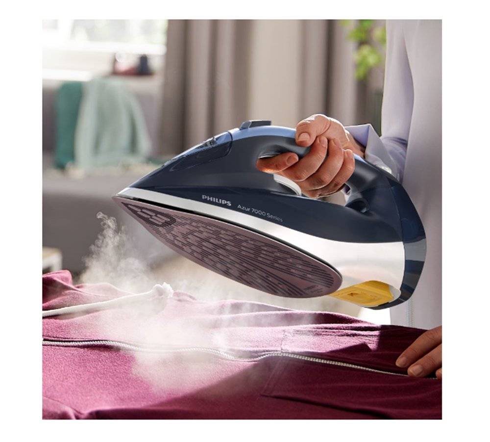 Fier de calcat Philips Azur DST7030/20, 2800W, albastru (Produs fara urme de utilizare, ambalaj in stare buna)