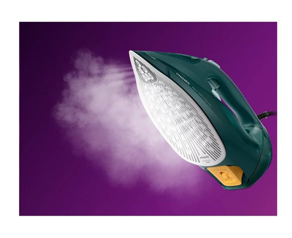 Fier de calcat Philips Azur DST7050/70, verde (Produs fara urme de utilizare, ambalaj in stare buna)