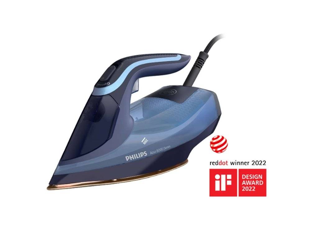 Fier de calcat Philips DST8020/20 Seria 8000, 3000W, Albastru  (Produs fara urme de utilizare, ambalaj in stare buna)