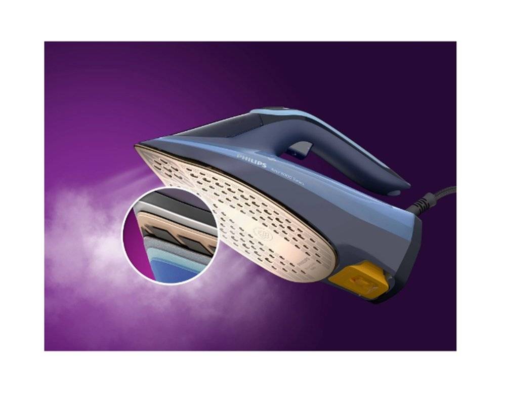 Fier de calcat Philips DST8020/20 Seria 8000, 3000W, Albastru  (Produs fara urme de utilizare, ambalaj in stare buna)