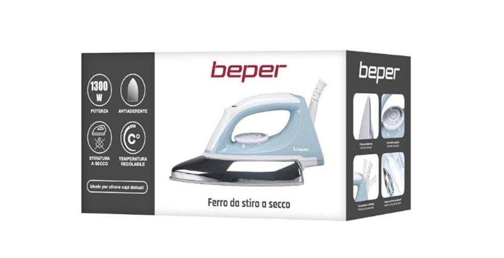 Fier de calcat uscat Beper P204FER250 (Produs resigilat fara urme de utilizare, ambalaj in stare buna)