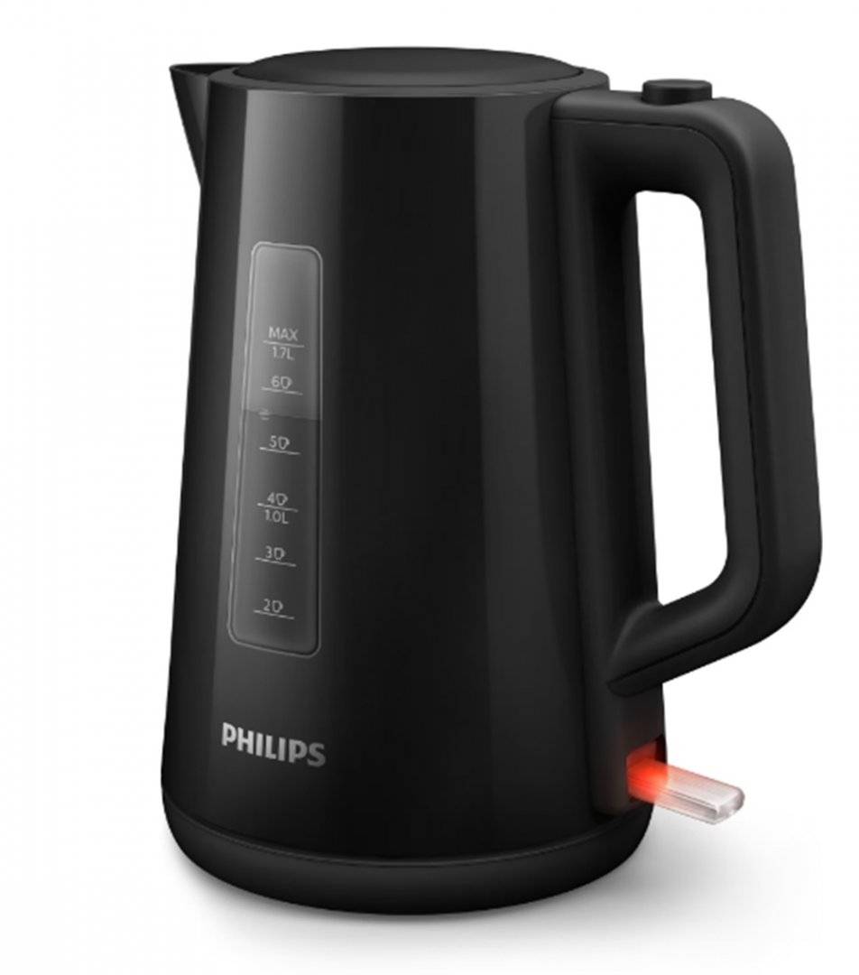 Fierbator electric, Philips HD9318/20, Microfiltru, 2400 W, Plastic, 1.7 L, Negru (Produs nou fara urme de utilizare, ambalaj in stare buna)