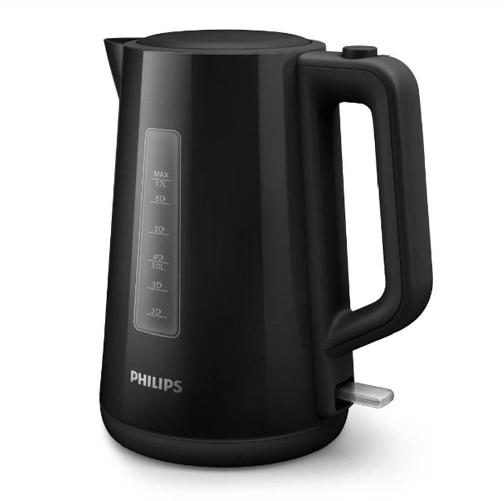 Fierbator electric, Philips HD9318/20, Microfiltru, 2400 W, Plastic, 1.7 L, Negru (Produs nou fara urme de utilizare, ambalaj in stare buna)