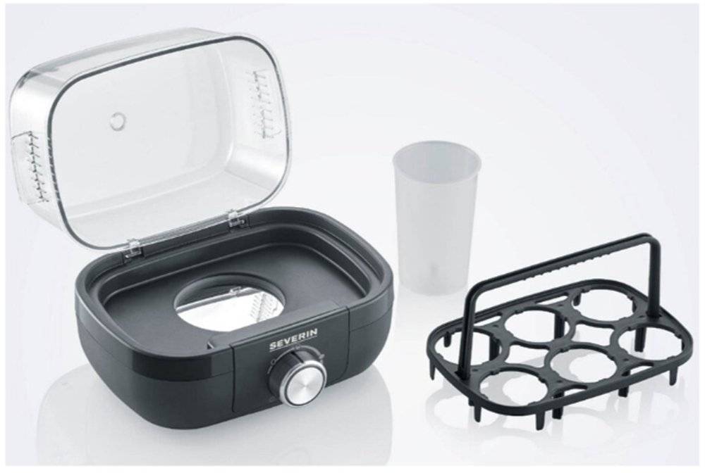 Fierbator oua Severin EK 3166, Negru - Produs resigilat, cu urme de utilizare in stare buna.