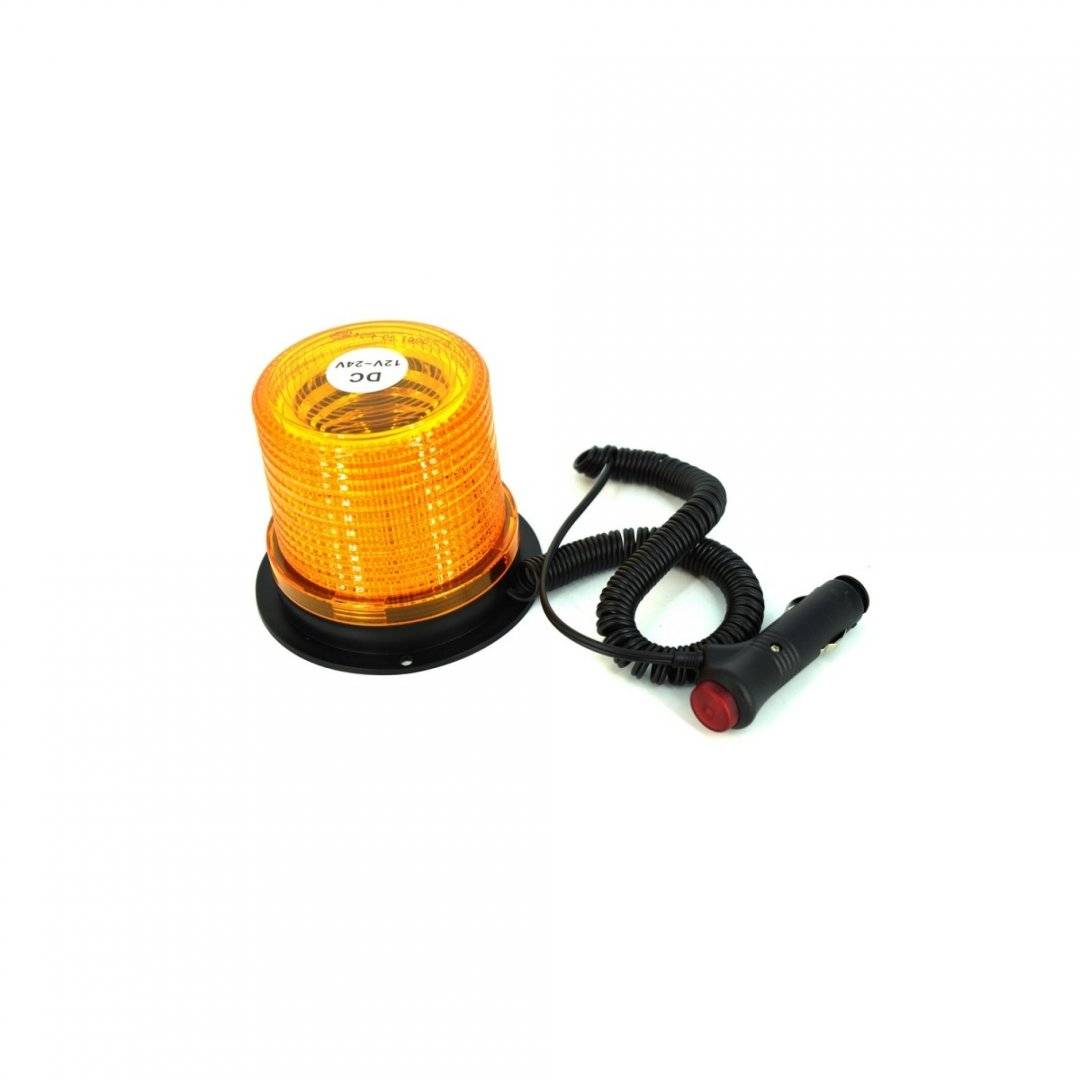 Girofar omologat U.E. cu 30 SMD IP65 12-24V lumina portocalie