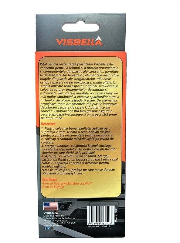 Kit restaurare pentru materiale plastice