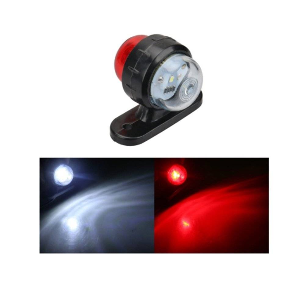 Lampa gabarit LED 12-24V lumina alb rosu