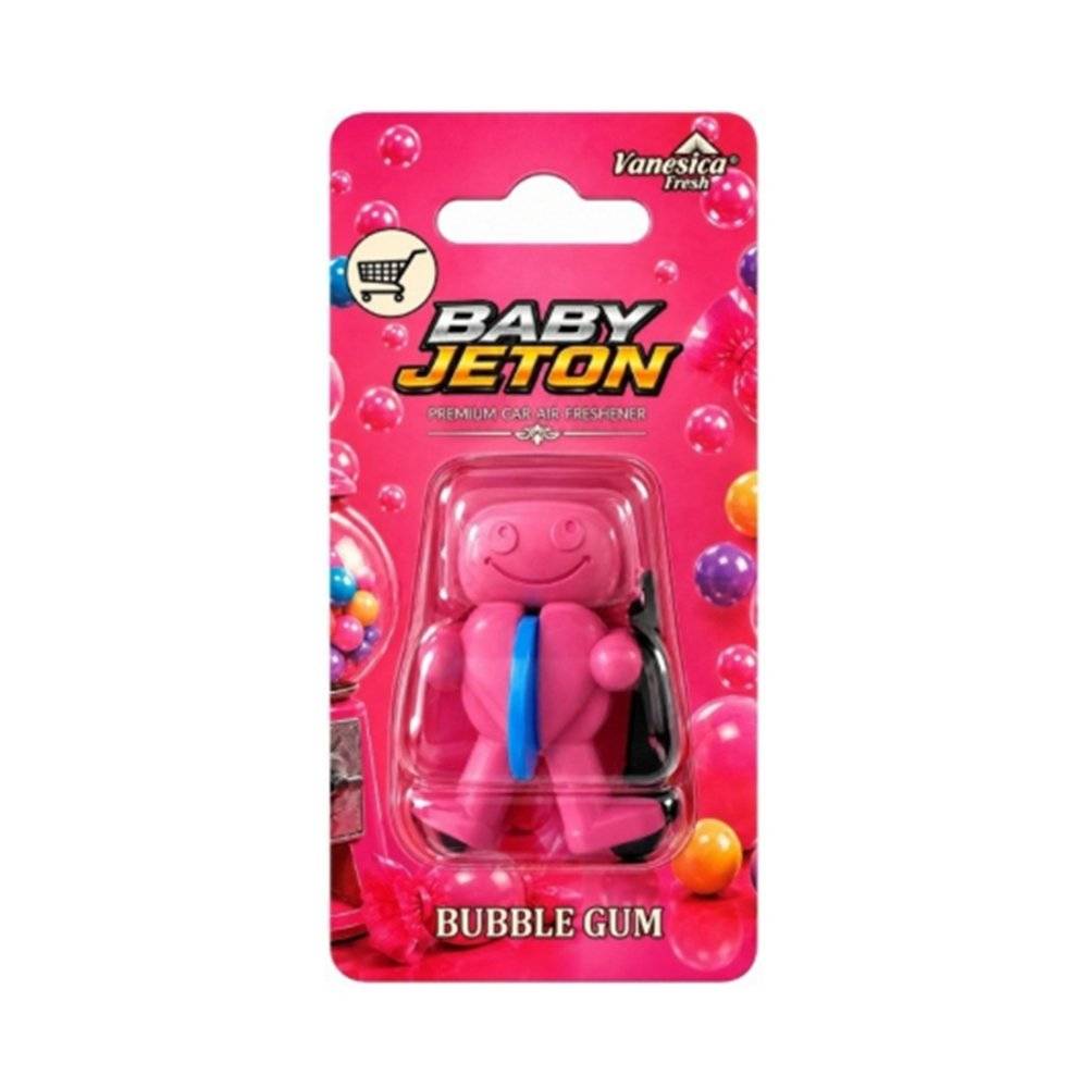 Odorizant auto Vanesica Baby Jeton cu jeton pentru carucior supermarket, ROZ