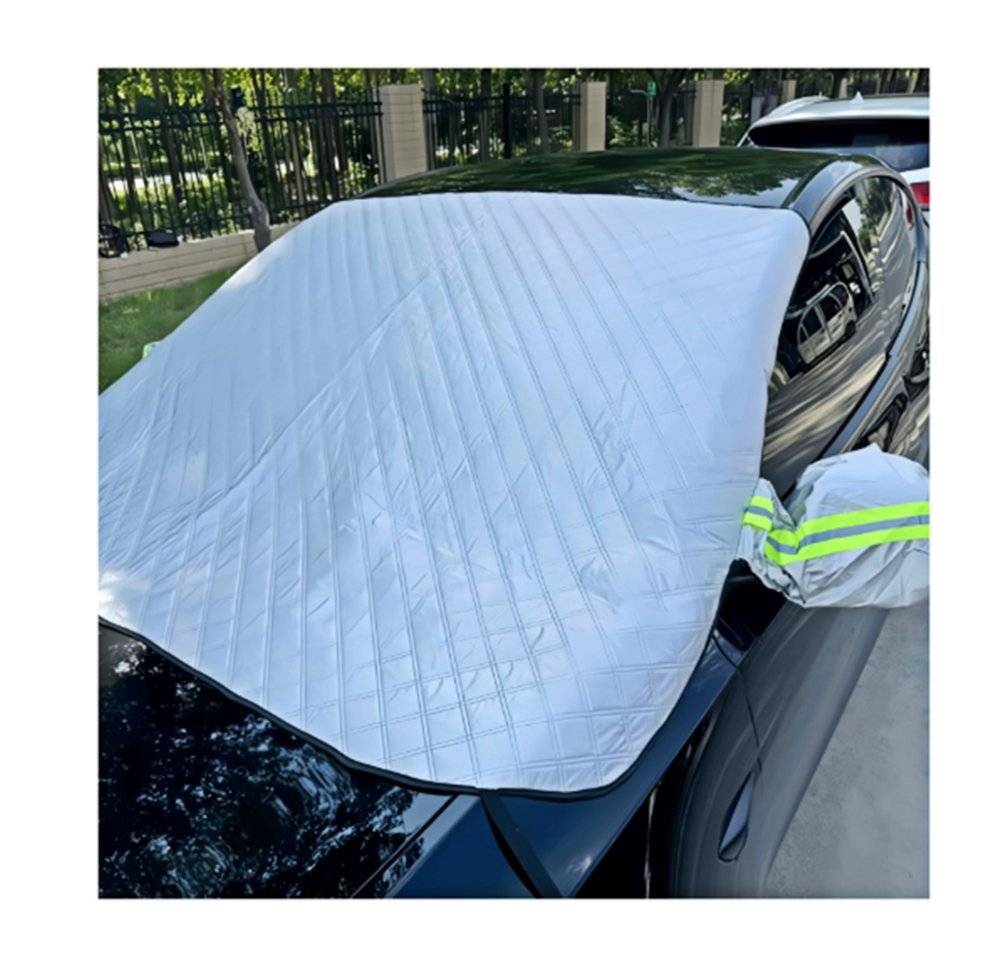 Parasolar exterior auto iarna/vara cu protectie oglinzi  170 x 143 cm OMC