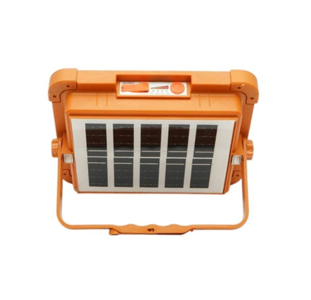 Proiector LED portabil 500W solar 3W baterie,12000mAh 6 moduri USB Power Bank IP66