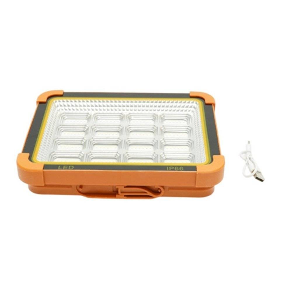 Proiector LED portabil 500W solar 3W baterie,12000mAh 6 moduri USB Power Bank IP66