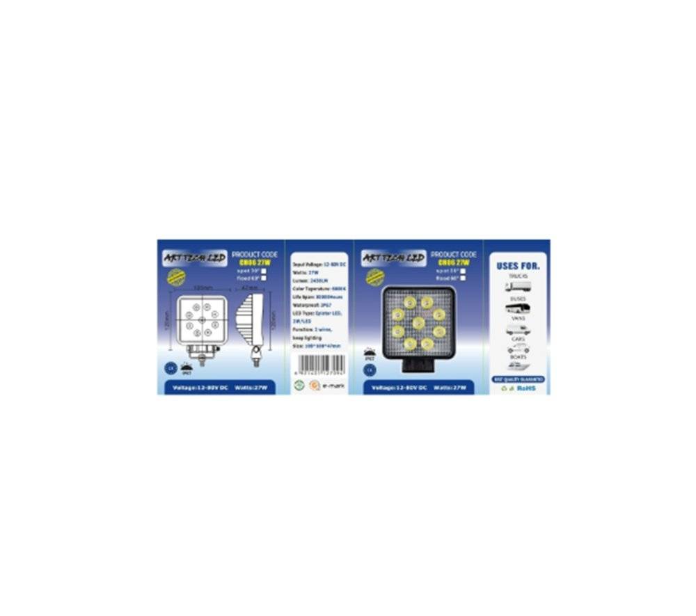 Proiector LED Premium 27W Spot Beam 30 grade 12–24V