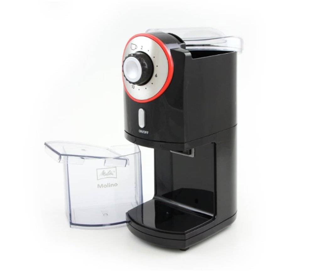 Rasnita de cafea Melitta® 1019-01 MOLINO. 100W. 200g. Negru (Produs fara urme de utilizare, ambalaj in stare buna)