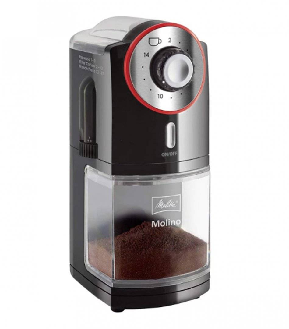 Rasnita de cafea Melitta® 1019-01 MOLINO. 100W. 200g. Negru (Produs fara urme de utilizare, ambalaj in stare buna)