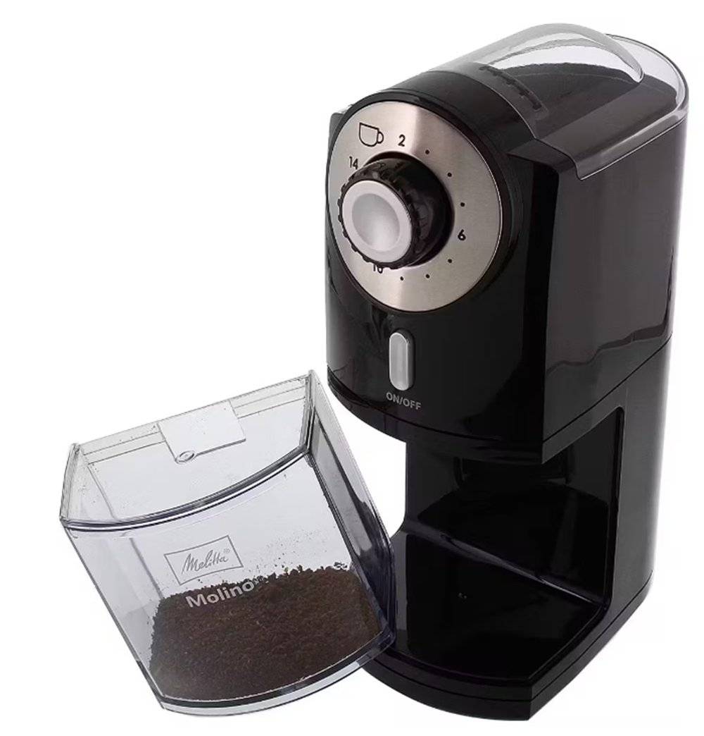 Rasnita Melitta coffee grinder Molino 1019-02, Negru (Produs fara urme de utilizare, ambalaj in stare buna)