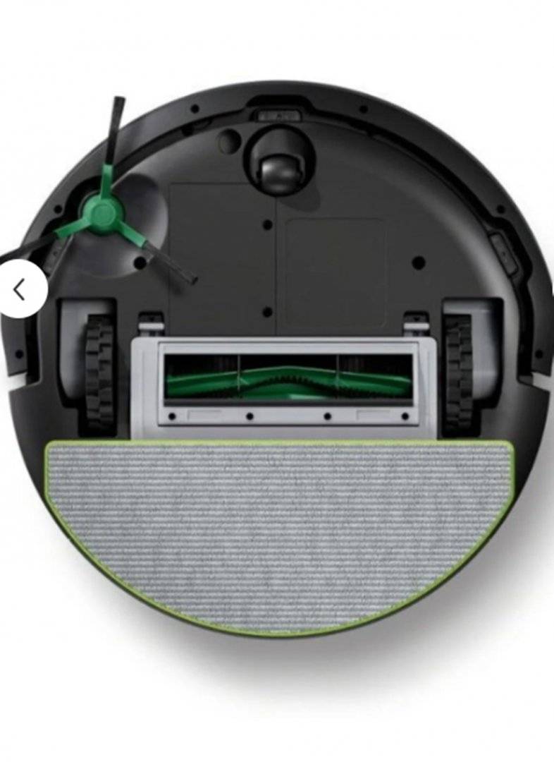 Robot aspirator iRobot Roomba 105 Combo RCC-Y2, aspirare si spalare, navigatie ClearView LiDAR, Wi-Fi, control prin aplicatie, Negru (Produs resigilat, cu usoare urme de utilizare)