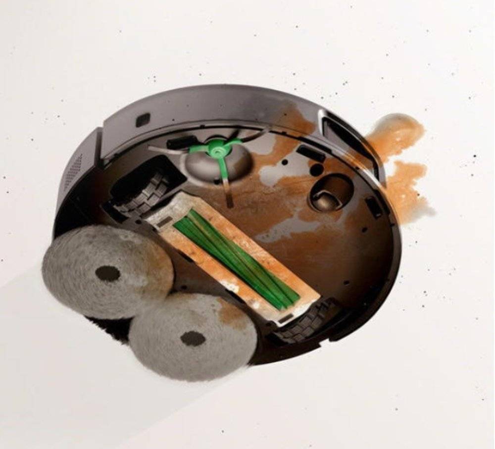 Robot aspirator iRobot Roomba Plus 505 Combo + Stație AutoWash, N185040, aspirare și spălare, LiDAR, Negru (Produs resigilat, cu urme vizibile de utilizare)