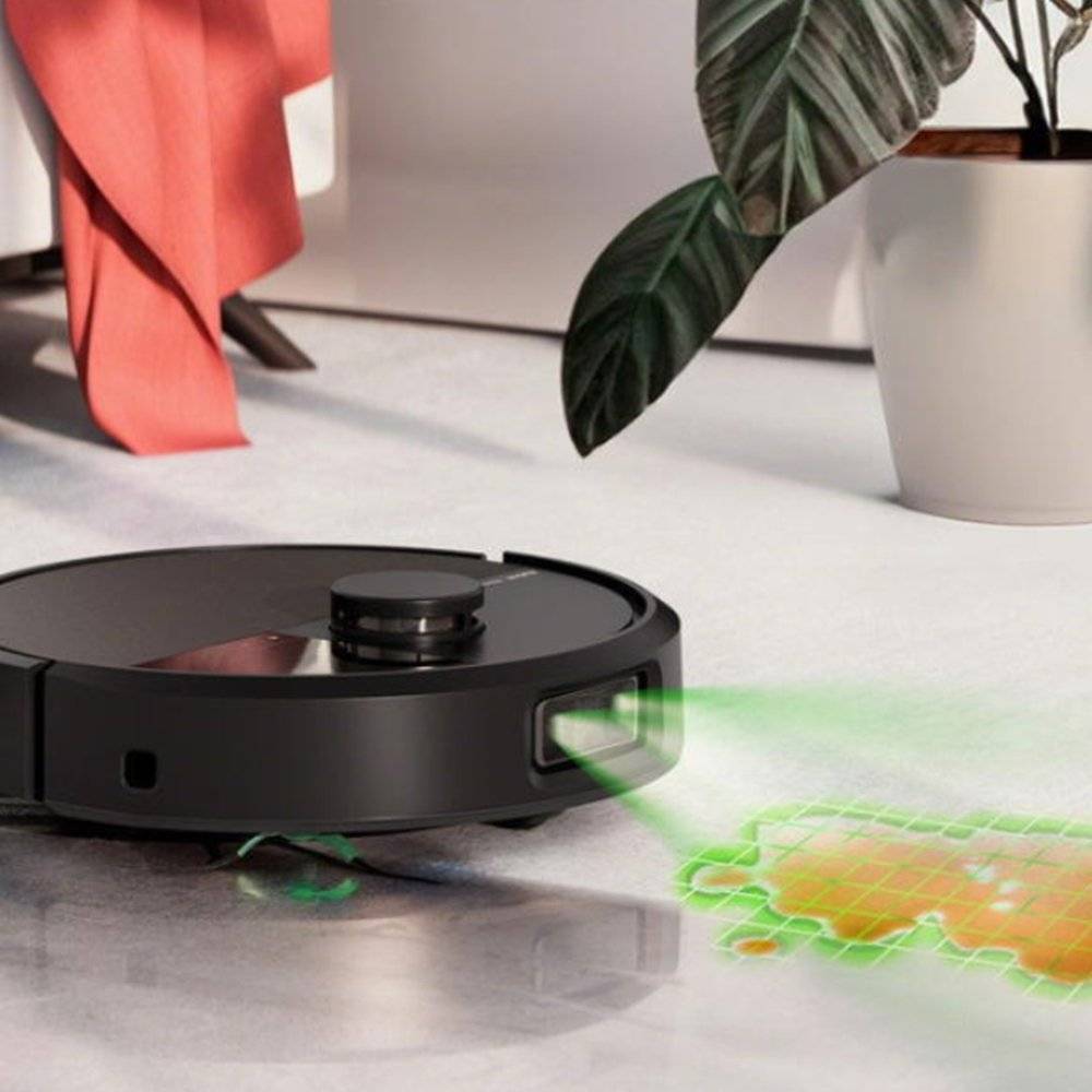 Robot aspirator iRobot Roomba Plus 505 Combo + Stație AutoWash, N185040, aspirare și spălare, LiDAR, Negru (Produs resigilat, cu urme vizibile de utilizare)