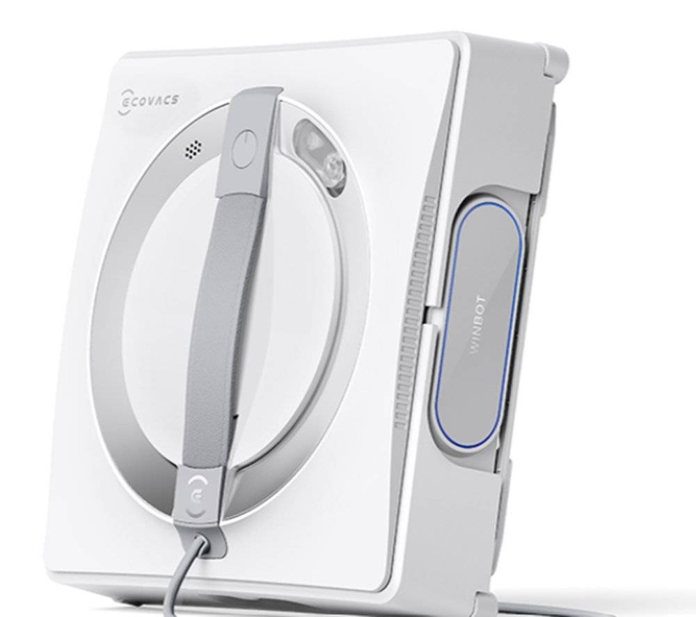 Robot de curatare geamuri Ecovacs WINBOT W2 PRO, 2800Pa, WIN-SLAM 4.0, Cablu 6.7m, Alb (Produs resigilat cu urme de utilizare, in stare buna)