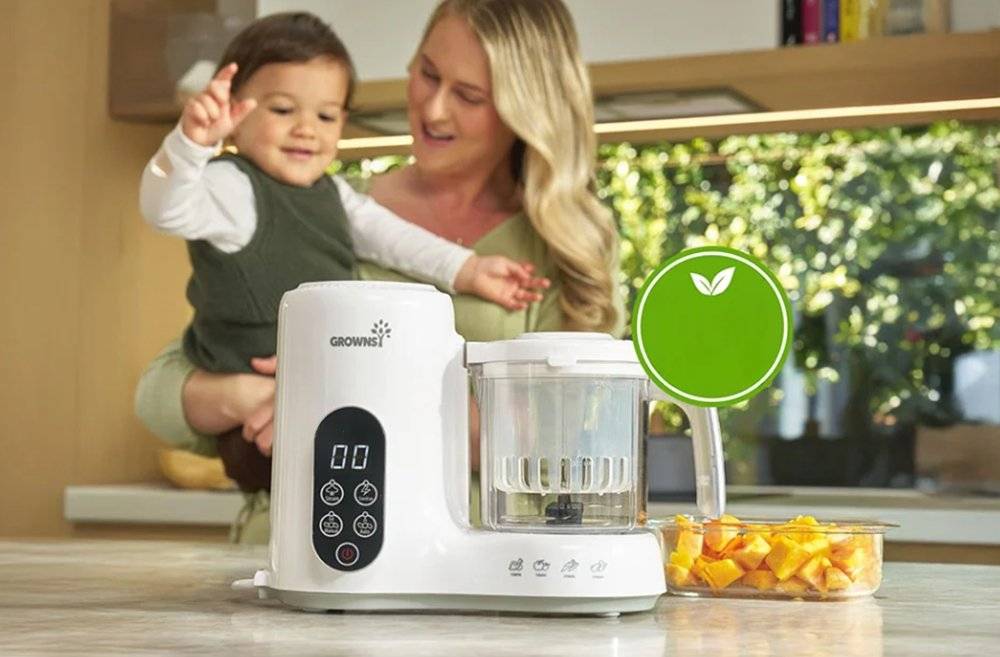 Robot pentru prepararea alimentelor pentru copii Grownsy, 5800E (Produs nou fara urme de utilizare, ambalaj in stare buna)