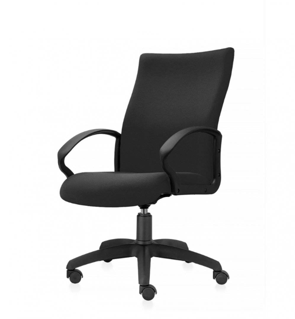 Scaun de birou ergonomic cu spatar si sezut cu marimi generoase, negru OMC