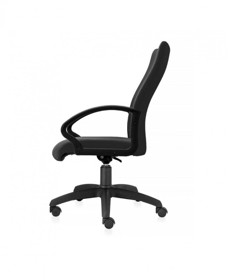 Scaun de birou ergonomic cu spatar si sezut cu marimi generoase, negru OMC