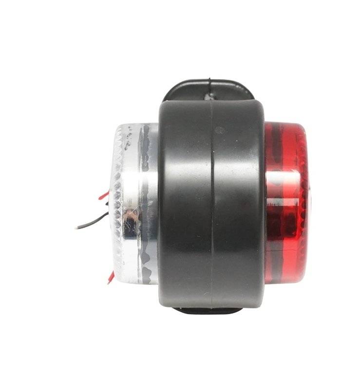 Set 2 lampi laterale de gabarit cu Led 12/24V, rosu-alb OMC