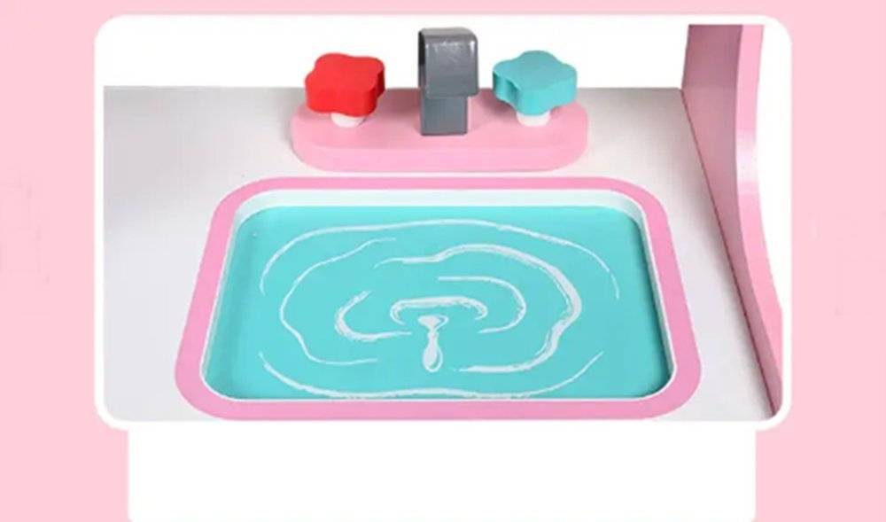 Set de bucatarie OMC din lemn, 62 x 23 x 68 cm, Multicolor (PRODUS RESIGILAT- LIPSA UN ACCESORIU)
