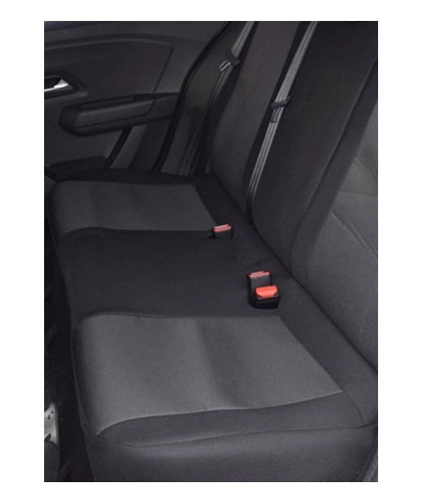 Set huse scaun 12 piese Dacia Logan III Berlina si Sandero III 2021 fara cotiera cu decupaj airbag OMC