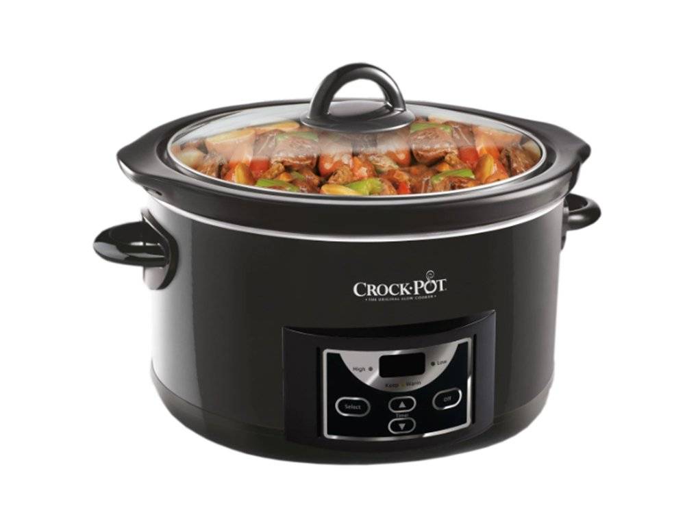 Slow cooker Crock-Pot SCCPRC507B-050, 4.7 l, 2 setari gatit, vas de ceramica detasabil, negru (Produs fara urme de utilizare, ambalaj in stare buna)