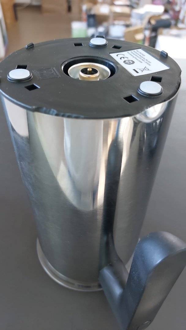Spumator electric pentru lapte, 4 programe, inox, incalzire si spumare la cald/rece, oprire automata(Produs resigilat, nou, dar indoit -vezi poze)