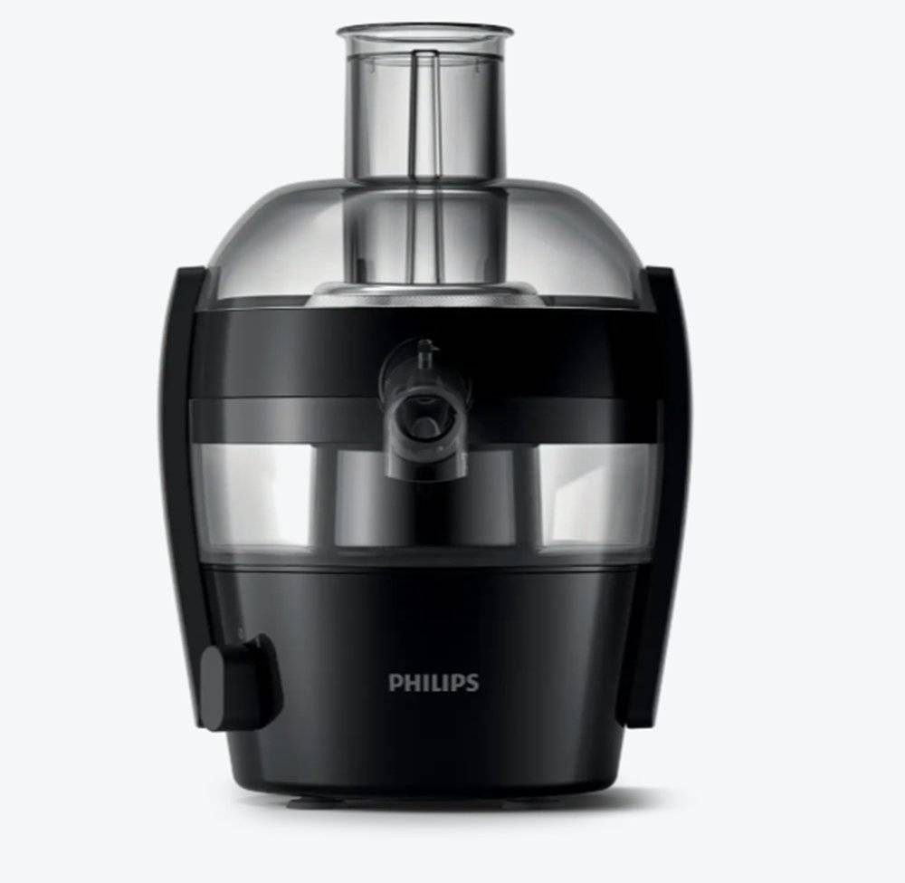Storcător de Fructe Philips Viva Collection HR1832/00, 500W, Recipient Pulpă 1L, Compact, Negru (Produs resigilat, usoare urme de utilizare)