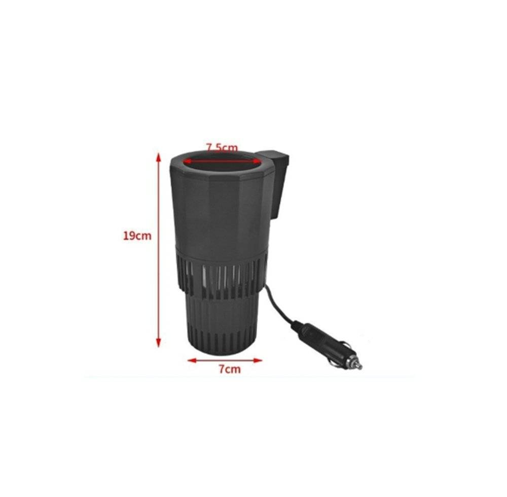 Suport auto inteligent pahare 2in1 racire incalzire LED, touch bricheta 12V