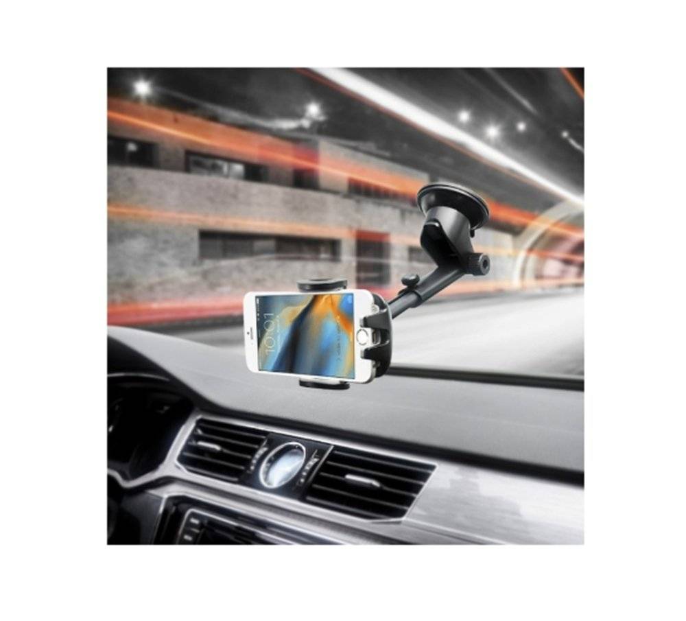 Suport auto universal pentru telefon cu 2 sisteme de prindere OMC