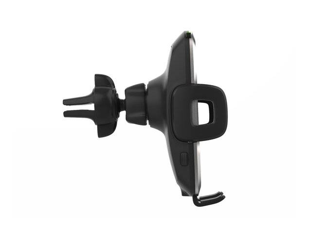 Suport telefon auto smart cu incarcare wireless fast charge si fixare in grila de ventilatie OMC