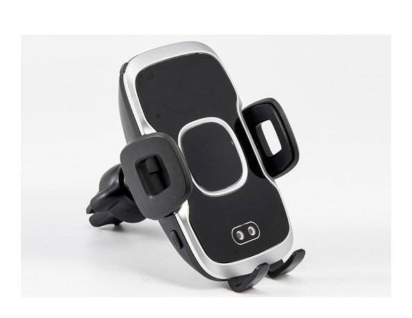 Suport telefon auto smart cu incarcare wireless fast charge si fixare in grila de ventilatie OMC