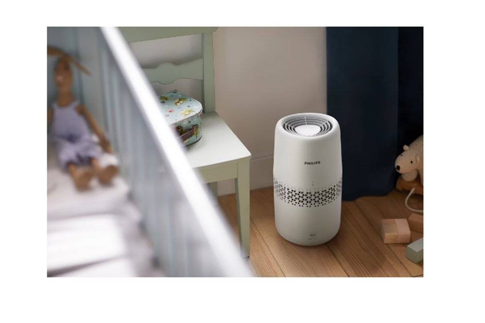 Umidificator de aer Philips seria 2000 HU2510/10, tehnologie NanoCloud, Culoare Alb, rezervor apa 2L, filtru compatibil FY1190/30 (Produs fara urme de utilizare, ambalaj in stare buna)