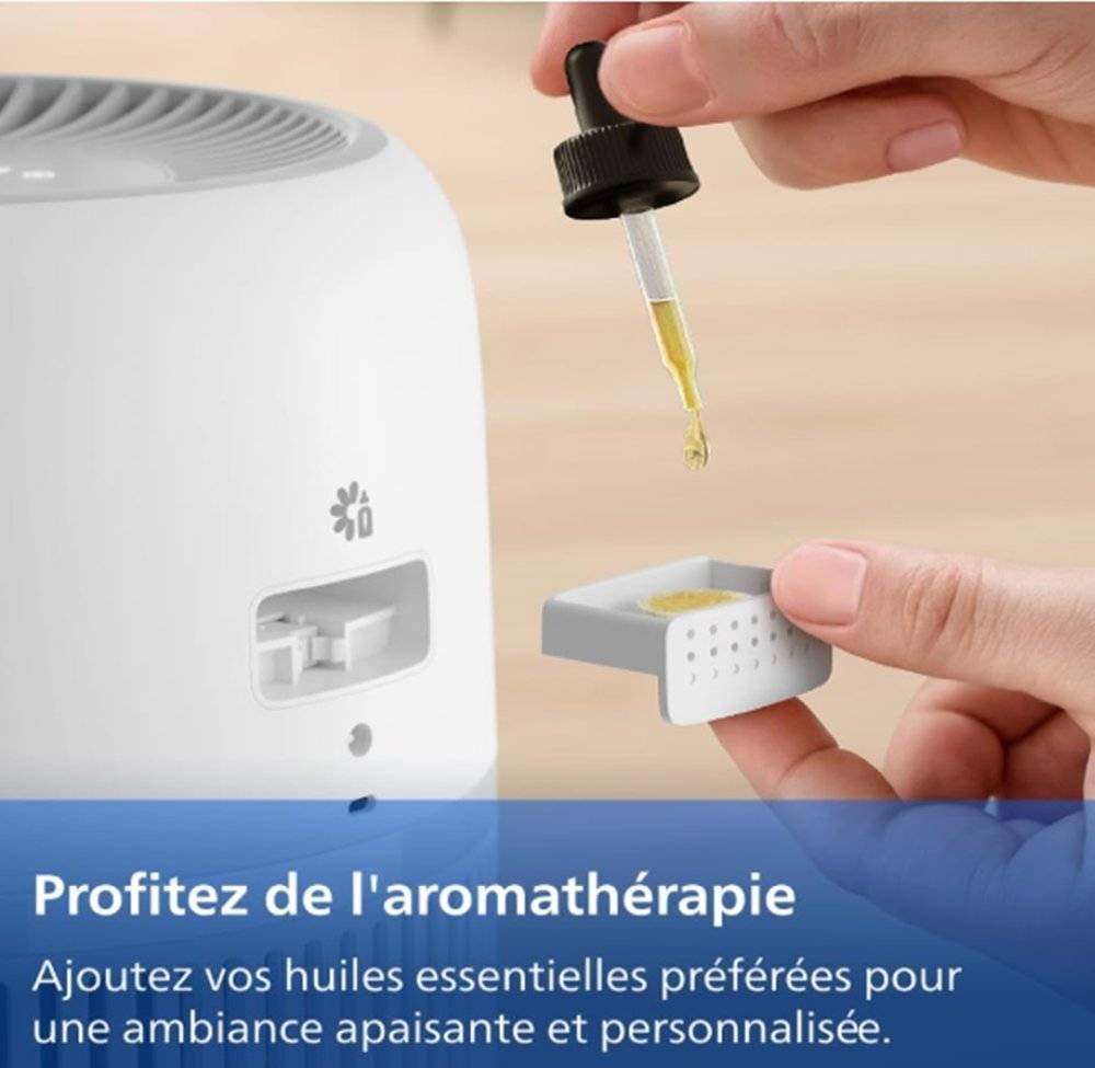 Umidificator de aer Philips Seria 4000, 3.5 L, 275 ml/h, senzor de umiditate, funcționare silențioasă, alb (Produs in stare buna fara urme de utilizare, ambalaj in stare buna)