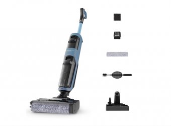 Aspirator vertical fara fir cu spalare Rowenta X-Clean 2 GZ2271E0, albastru & negru (Produs cu usoare  urme de utilizare, ambalaj in stare buna)