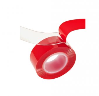 Banda dublu adeziva transparenta profesionala 20mm x 25 m