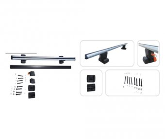 Bare portbagaj transversale aluminiu 135cm prindere puncte fixe cu cheie set 2 bucati