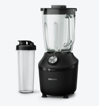 Blender Philips Seria 3000 HR2291/41 ProBlend Crush Tech, 600 W, Vas din sticlă 2 L, Negru (Produs in stare buna fara urme de utilizare, ambalaj in stare buna)